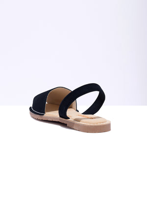 Noche Mimoso - Original Menorcan Sandals in Black Leather