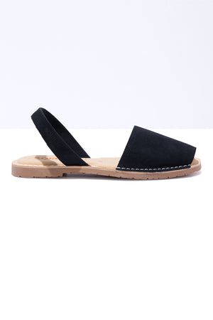 Noche Mimoso - Original Menorcan Sandals in Black Leather
