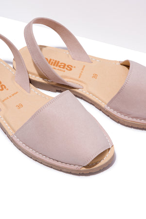 Carmen Mimoso Vegan - Original Menorcan Sandals in Grey Vegano Suede