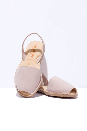 Carmen Mimoso Vegan - Original Menorcan Sandals in Grey Vegano Suede