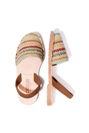 CUEVA - Woven Textile & Leather Menorcan Sandals