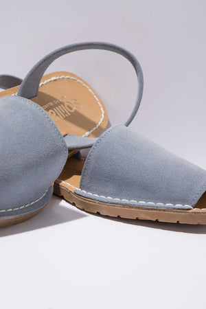 MOLA - Blue Suede Menorcan sandals