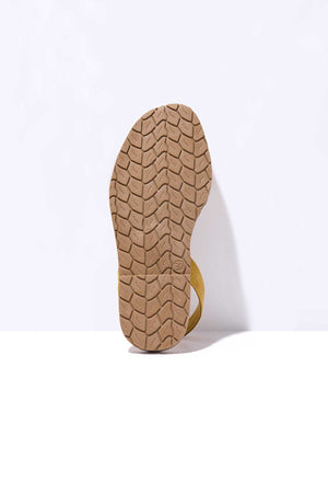 Mustard - Original Menorcan Sandals in Yellow Suede