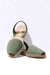 Pino - Original Menorcan Sandals in Khaki Green Nubuck Leather