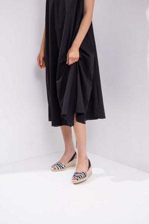 CEBRA LALIA - Espadrille Wedge Zebra Print Fur Menorcan Sandals