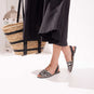 CEBRA - Zebra Print Fur Leather Menorcan Sandals
