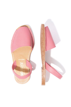 SORBETE ORIGINAL - Pink Leather Menorcan Sandals