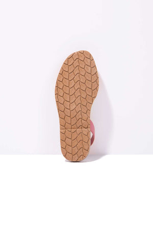 SORBETE ORIGINAL - Pink Leather Menorcan Sandals