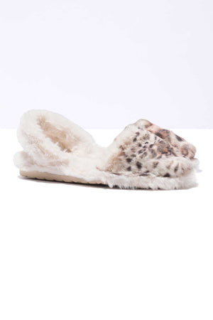 LEOPARDO CASA  - Leopard Fluffy Balearic Slippers
