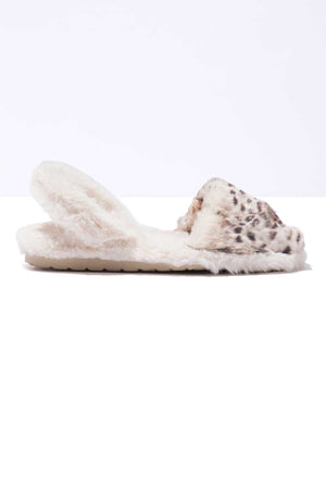 LEOPARDO CASA - Leopard Fluffy Balearic Slippers