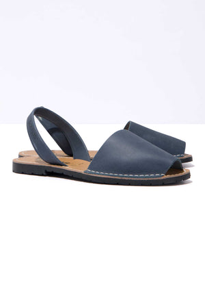 MARINA ORIGINAL - Navy Leather Menorcan Sandals
