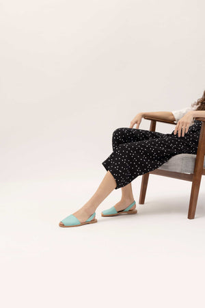 LAGO ORIGINAL - Turquoise Leather Menorcan Sandals