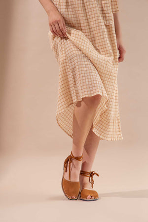 Arenilla - Suede Ankle Tie Sandals