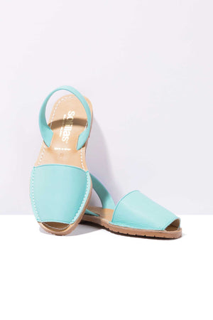 LAGO ORIGINAL - Turquoise Leather Menorcan Sandals