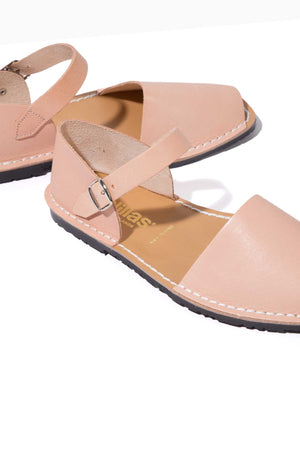 Salmon Worker - Leather Buckle sandals