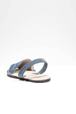 Navy Camo - Camoflague Suede sandals - Women