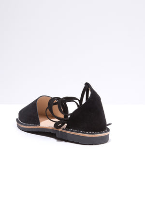 Pantera - Suede Ankle Tie Sandals