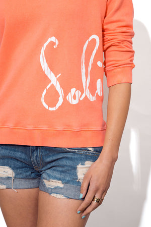 Women's Slouchy Sweatshirt - Scribble Logo