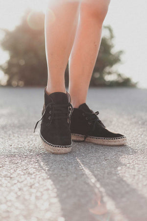 Chorro - Suede Espadrille Boots