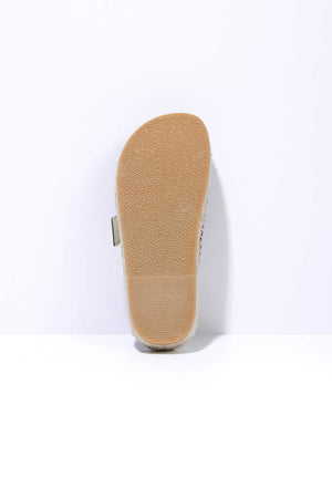 BLACK NEVA - Suede Buckle Espadrille