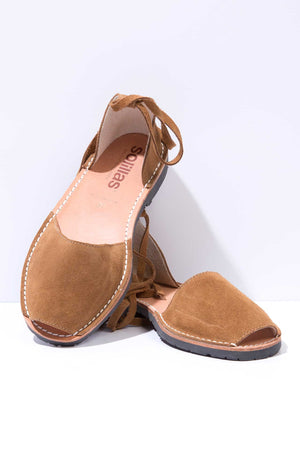 Arenilla - Suede Ankle Tie Sandals