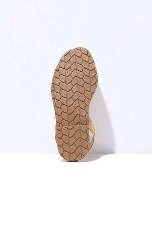 LEOPARDO DORADO FRESCA - Leopard Print Menorcan Ballerina Sandals