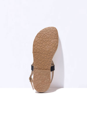 LEOPARDO DORADO ISLA - Leopard Leather Strappy Sandal