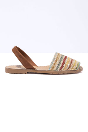 CUEVA - Woven Textile & Leather Menorcan Sandals
