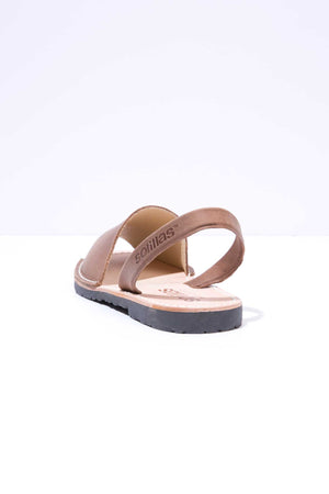 BOHEMIA - Original Menorcan Sandals in Brown Distressed Leather