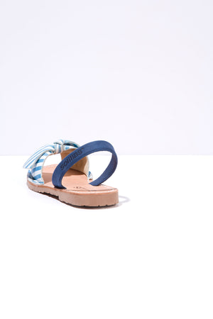 Marina Lazo - Bow Detail Suede Sandals
