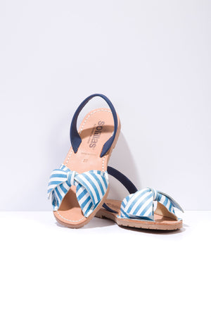 Marina Lazo - Bow Detail Suede Sandals