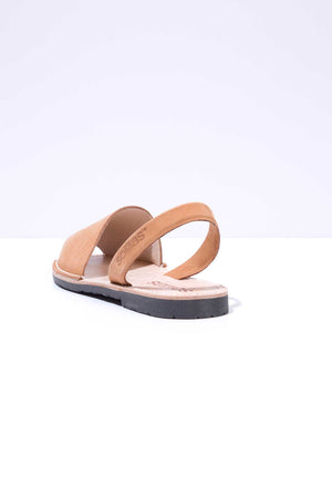Cuero - Original Menorcan Sandals in Tan Nubuck Leather