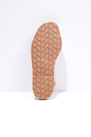 ELVIRA - Original Menorcan Sandals in Cream Woven Suede Leather