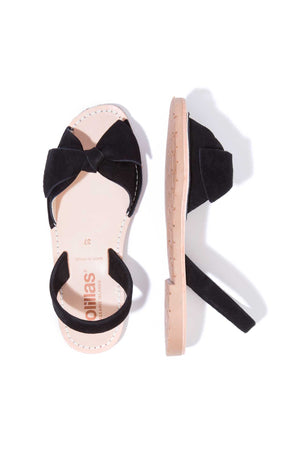 Noche Lazo - Bow Detail Suede sandals