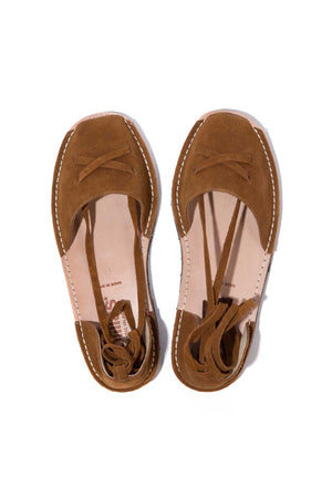 Cruz - Tan Suede Ankle Tie