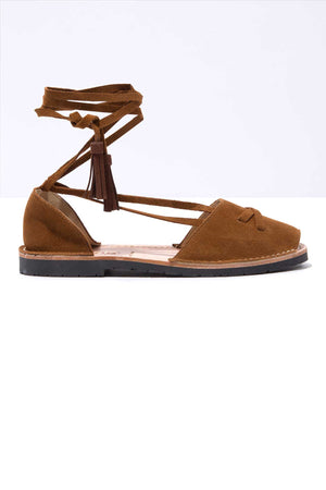 Cruz - Tan Suede Ankle Tie