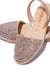 Rose Gold Glitter Mimoso Vegan - Original Menorcan Sandals with Padded Insole