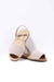 PEDRA FRESCA - Grey Nubuck Leather Ballerina Menorcan Sandals
