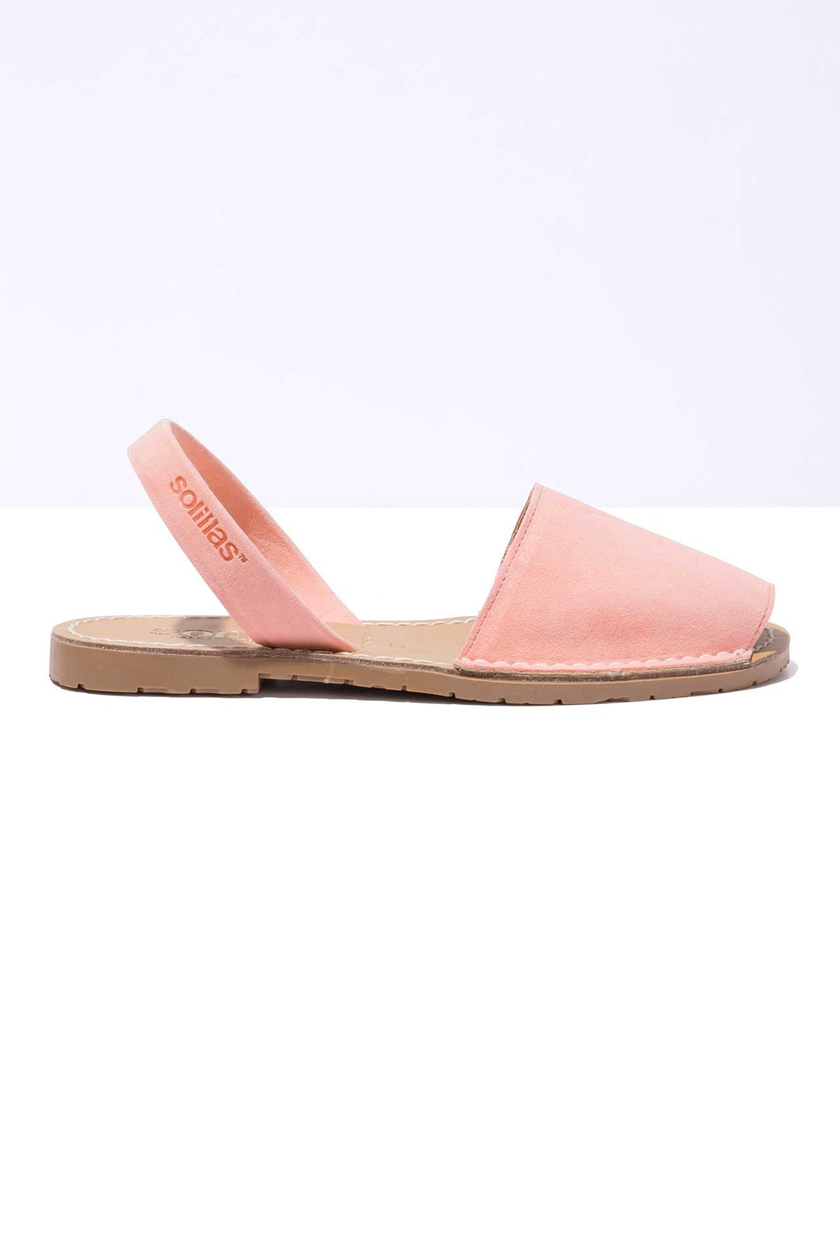 FLOR - Pink Suede Menorcan sandals