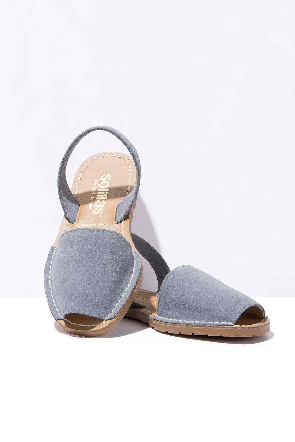 Mola - Original Menorcan Sandals in Blue Suede