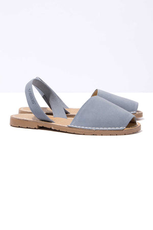MOLA - Blue Suede Menorcan sandals