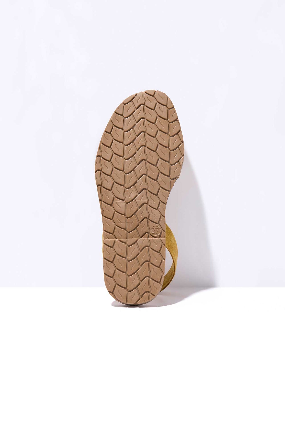 Mustard - Original Menorcan Sandals in Yellow Suede