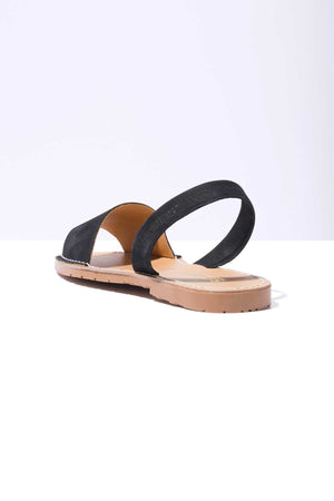 NOCHE FRESCA - Black Menorcan sandals