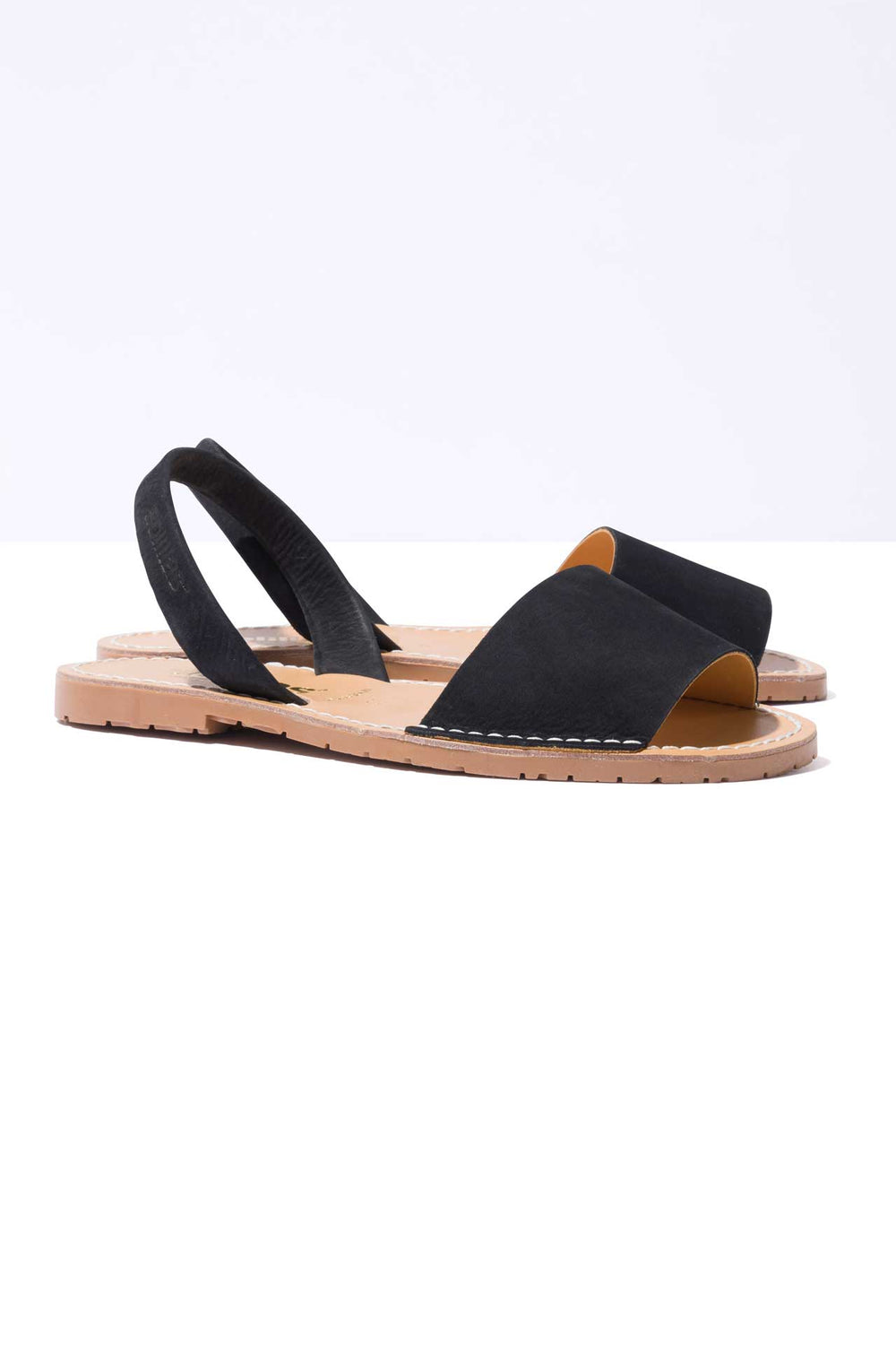 NOCHE FRESCA - Black Menorcan sandals