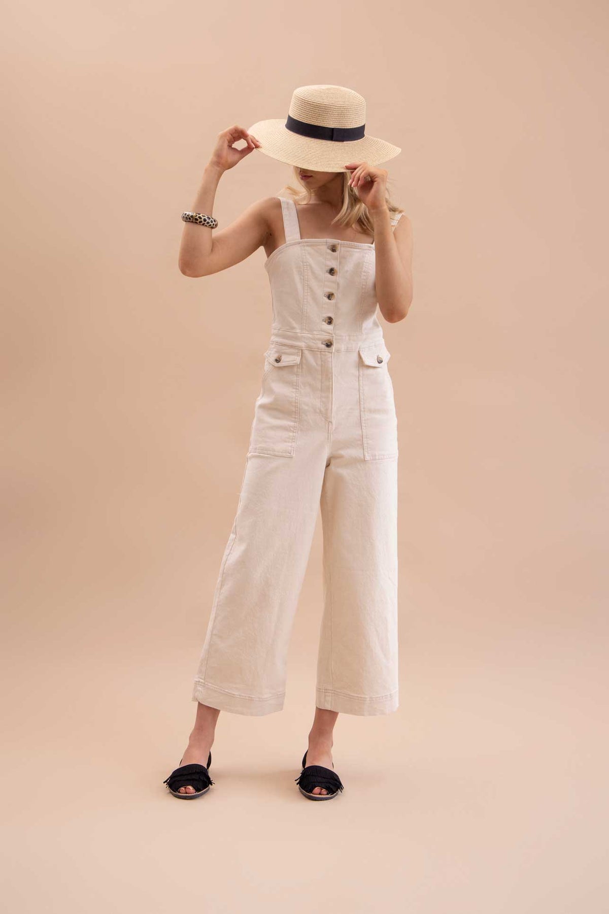 Noche Franja - Fringe Detail Leather Menorcan sandals