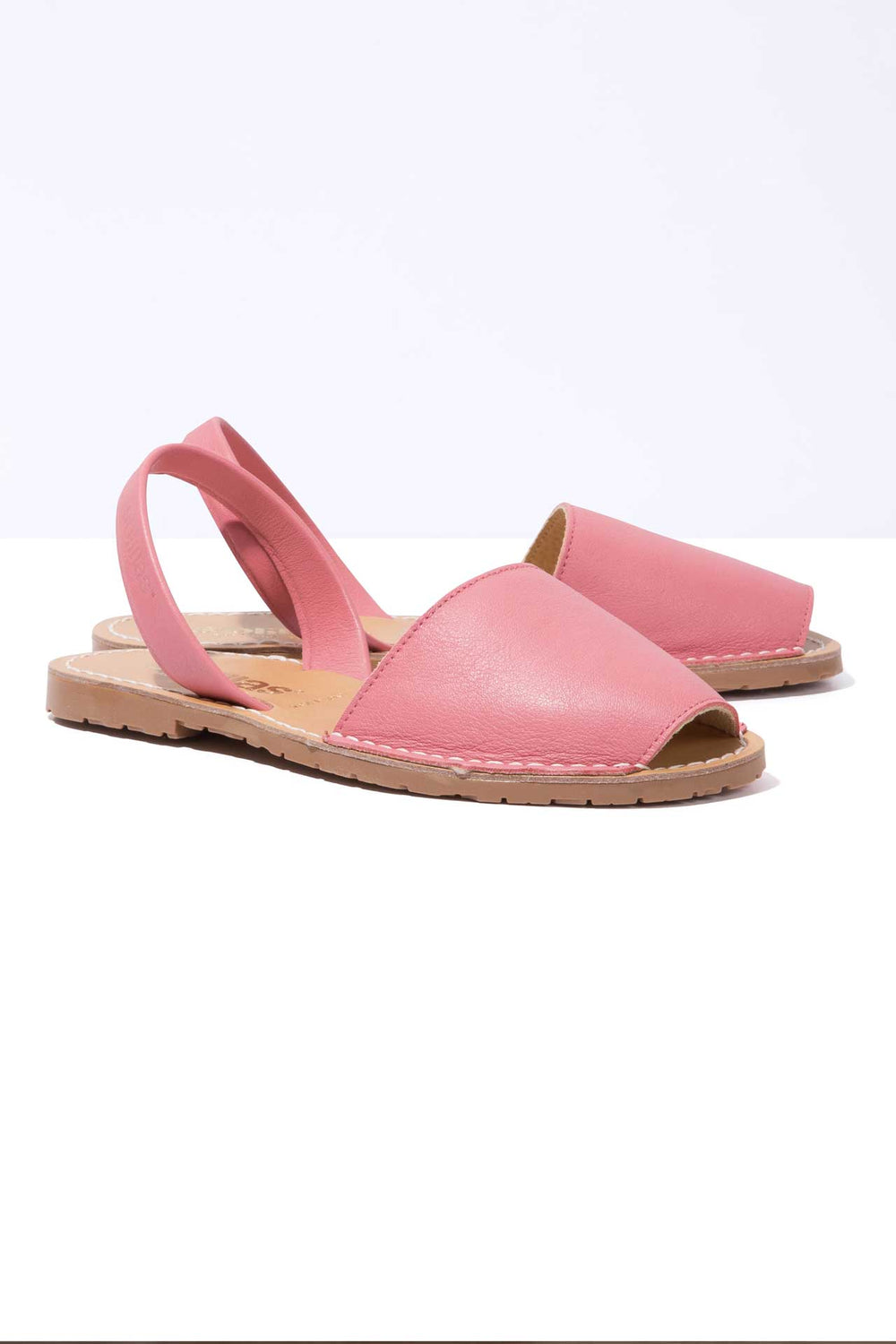SORBETE ORIGINAL - Pink Leather Menorcan Sandals