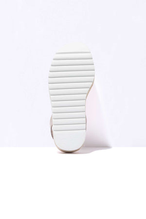 PEDRA CARME - Espadrille Flatform Grey Leather Menorcan Sandals