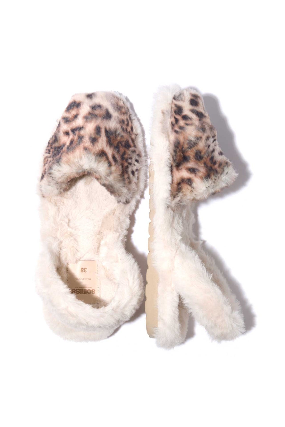 LEOPARDO CASA  - Leopard Fluffy Balearic Slippers