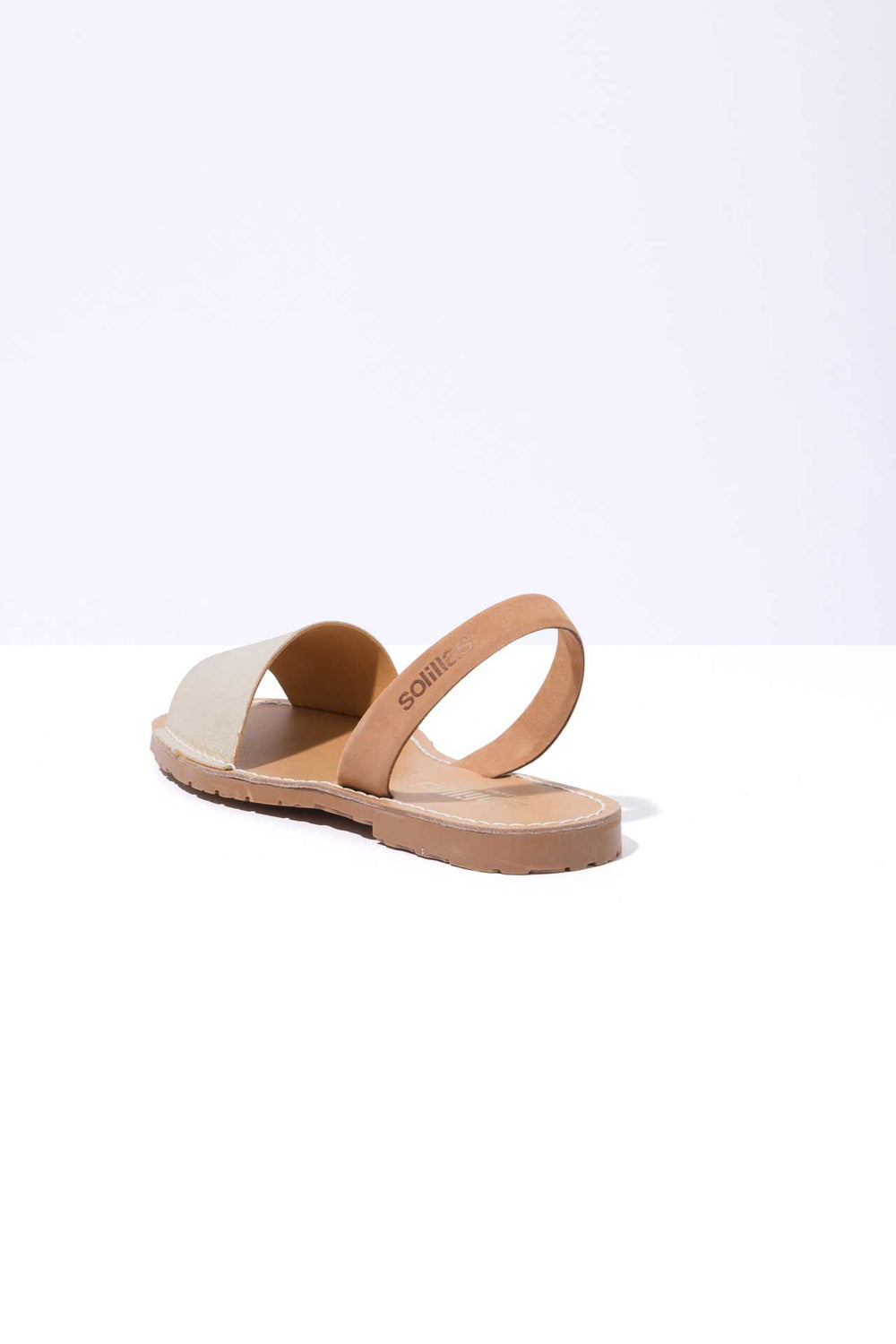 TERROSO ORO FRESCA - Gold & Tan Menorcan sandals