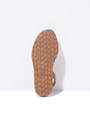 TERROSO ORO FRESCA - Gold & Tan Menorcan sandals